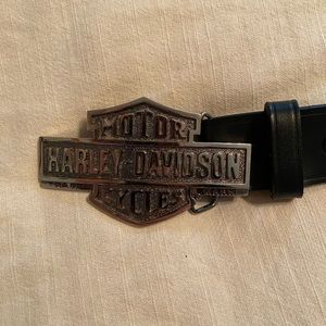 Harley Davidson leather belt size 38 like new